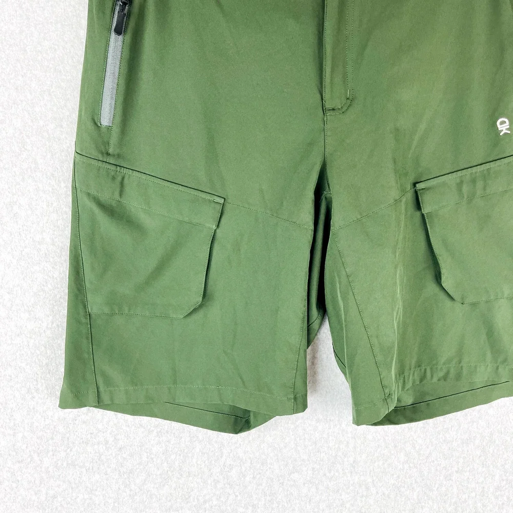Little Donkey Andy Mens XL Stretch Quick Dry Cargo Shorts Hiking Camping Green - Picture 4 of 8